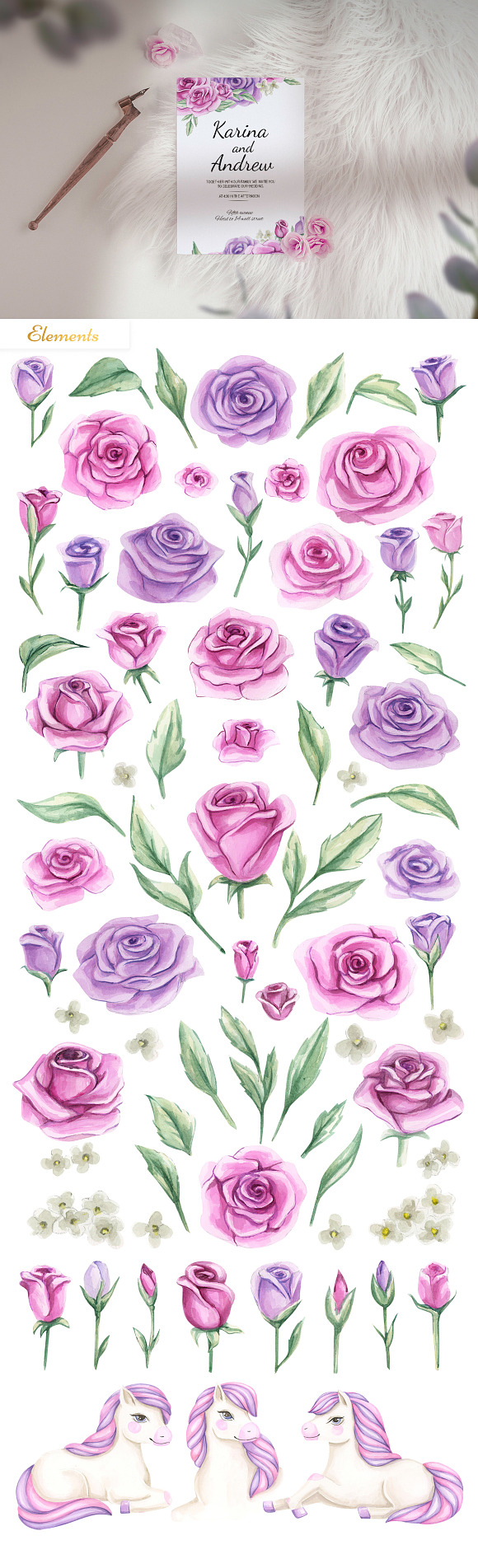 Roses in Illustrations - product preview 7