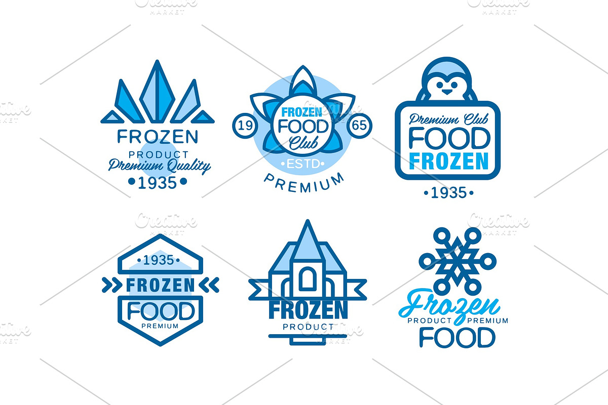 Frozen Food Club Labels Collection in Illustrations - product preview 8