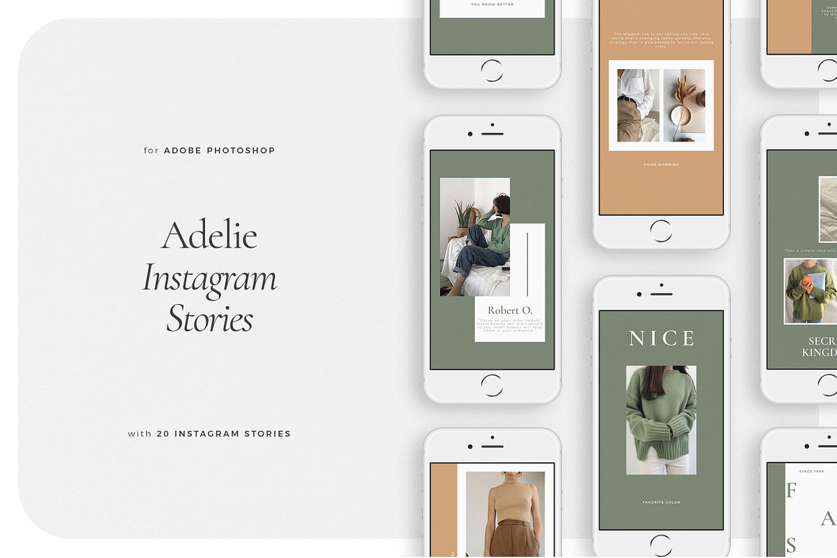 ADELIE Instagram Stories in Instagram Templates - product preview 8
