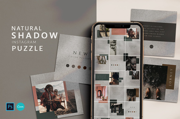 PUZZLE Bundle Instagram - PS & Canva in Instagram Templates - product preview 11