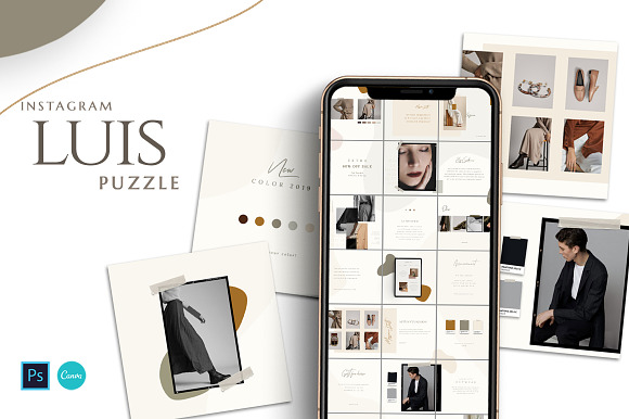 PUZZLE Bundle Instagram - PS & Canva in Instagram Templates - product preview 13