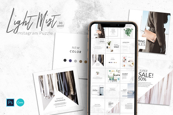 PUZZLE Bundle Instagram - PS & Canva in Instagram Templates - product preview 16