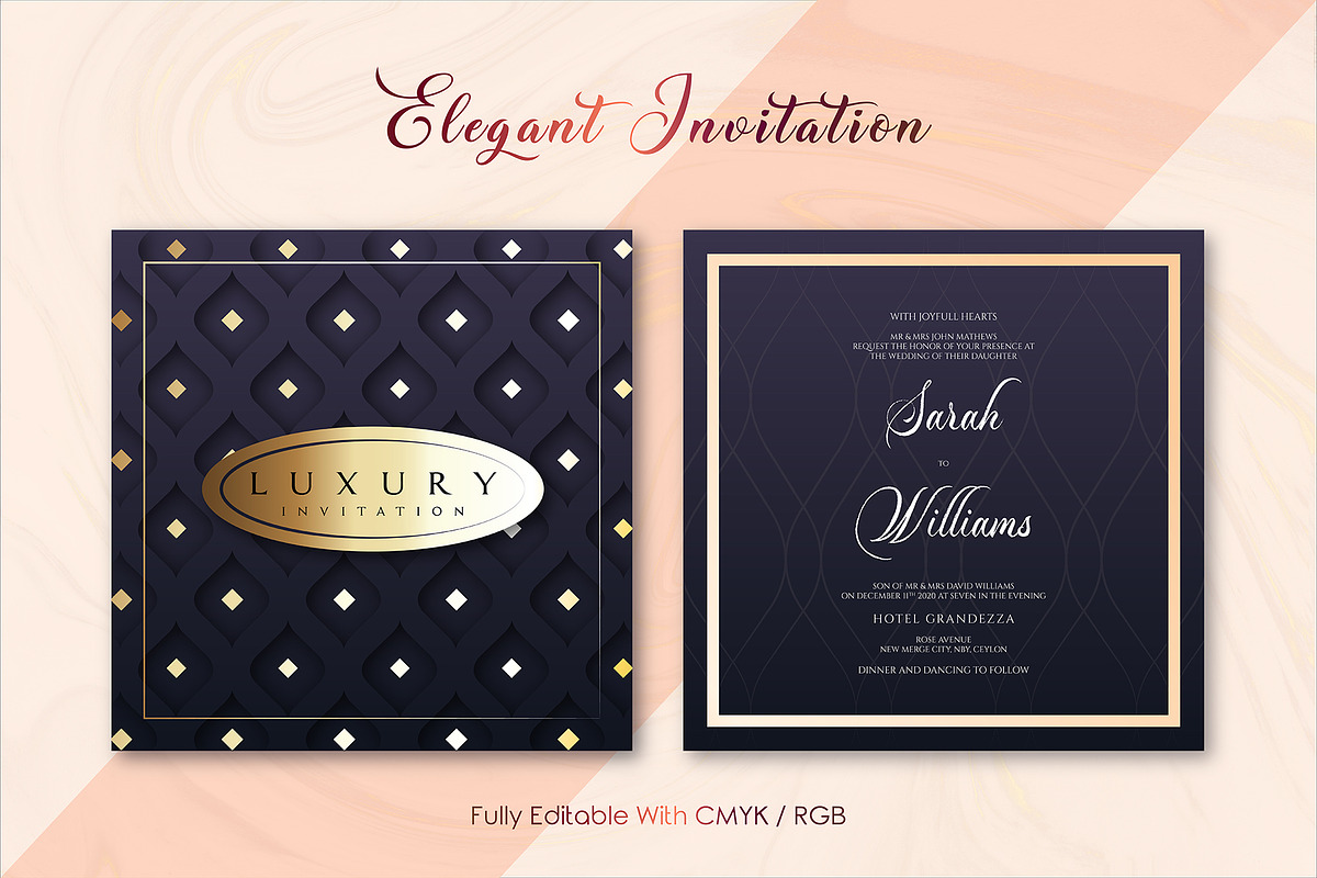 Elegant Mesh Invitation Ver : D in Card Templates - product preview 8