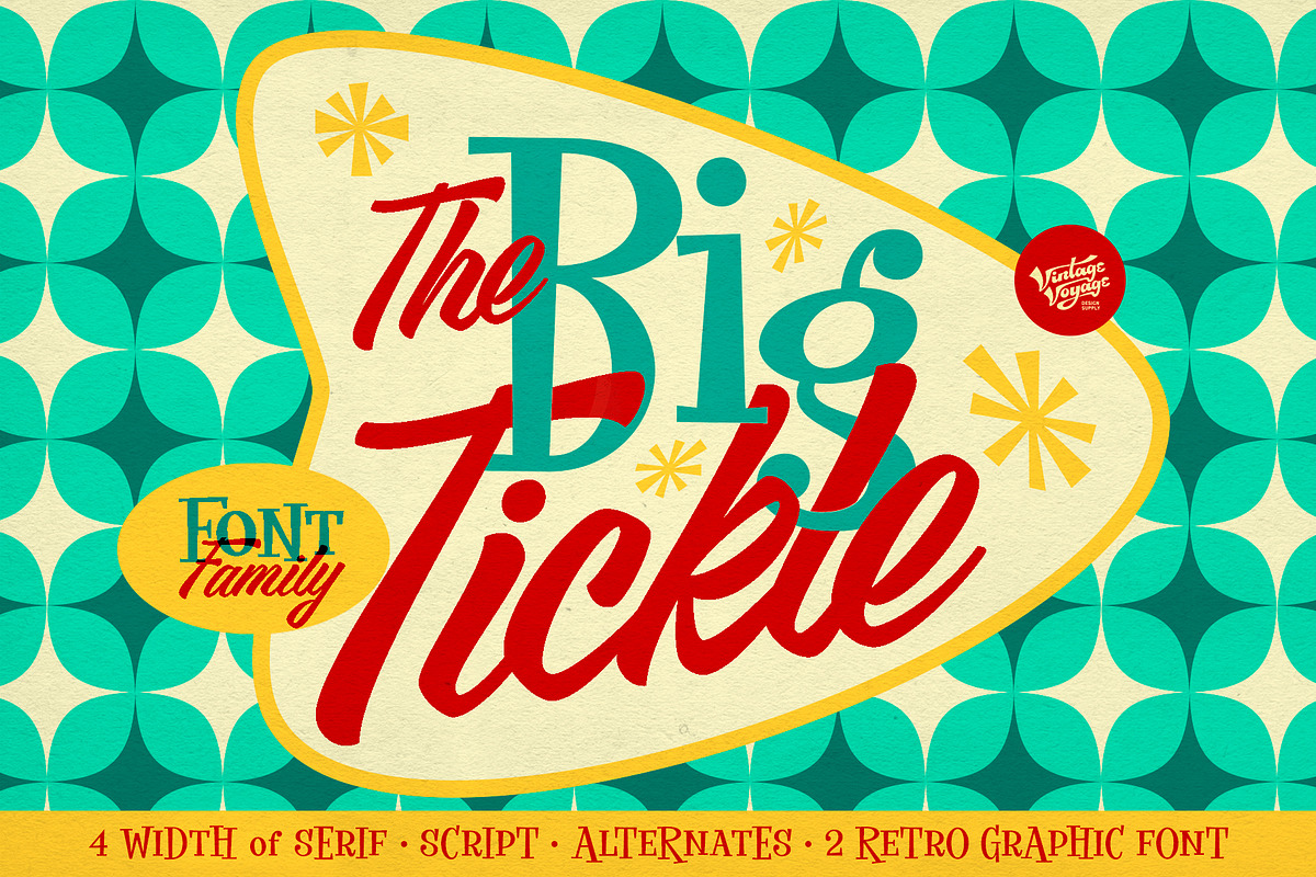 The Big Tickle • Font Family +Extras in Display Fonts - product preview 8