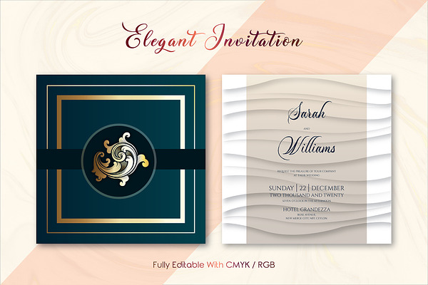 Elegant Invitation Template Ver : I