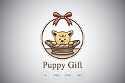 Puppy Gift Logo Template