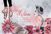 Odette. Ballet watercolor collection