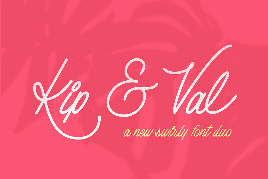 Kip & Val Script Font Duo in Script Fonts - product preview 8