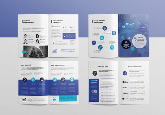 Word Profile Template 16 Pages in Brochure Templates - product preview 3