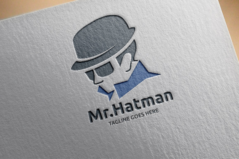 Hat Man Logo Template
