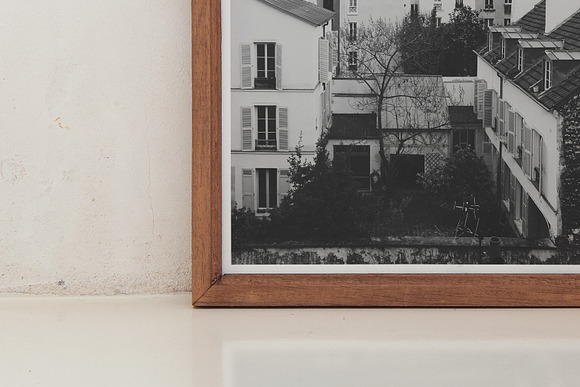 Frame on waxed ground with Furniture in Print Mockups - product preview 1