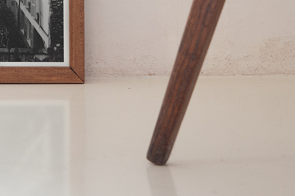Frame on waxed ground with Furniture in Print Mockups - product preview 3