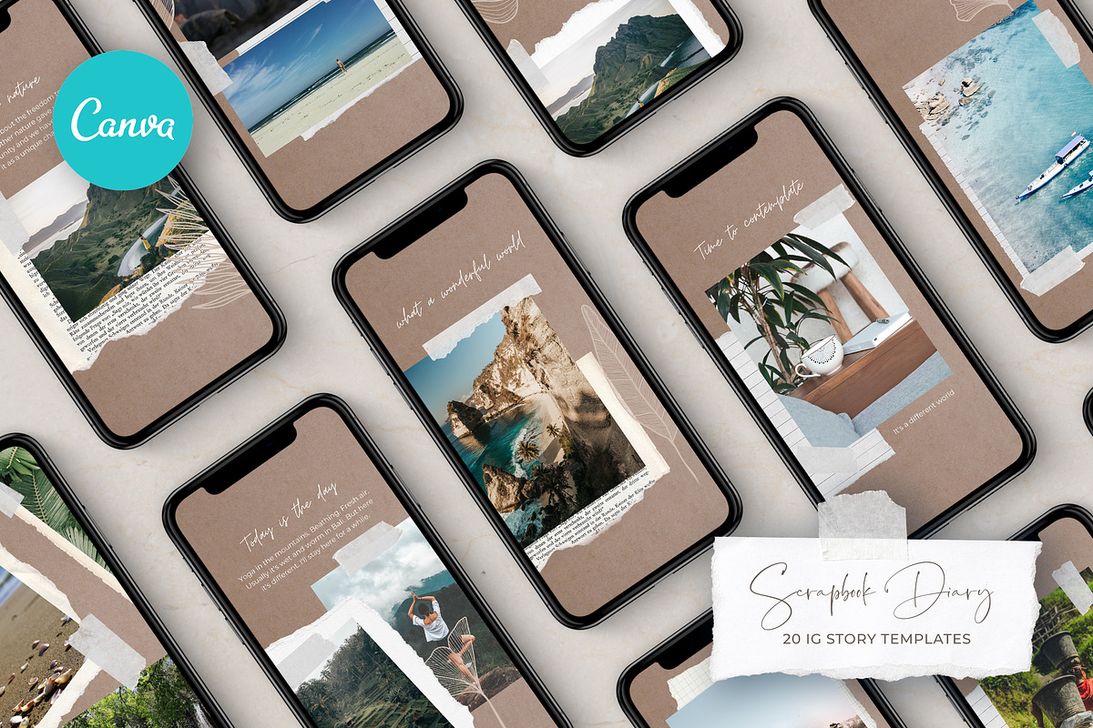 Scrapbook Diary – IG Story Templates in Instagram Templates - product preview 8