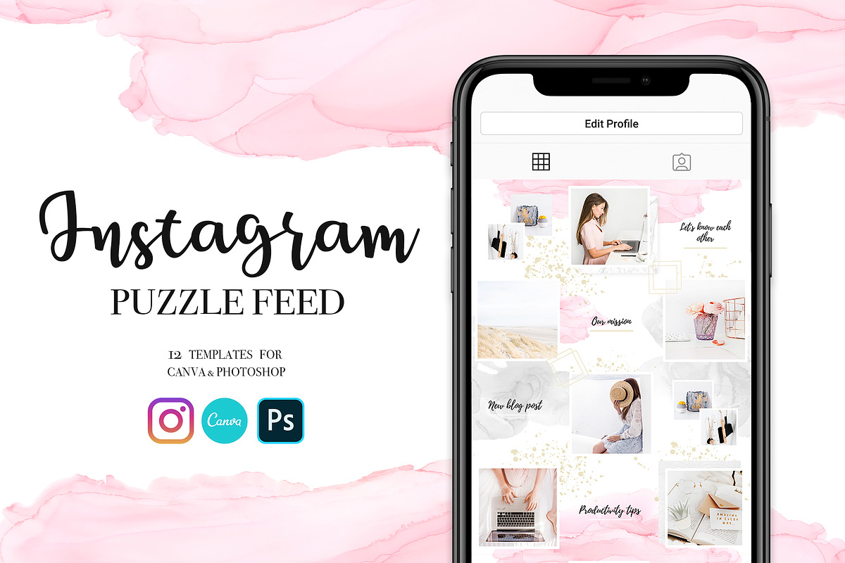 Instagram Feed Seamless Puzzle in Instagram Templates - product preview 8