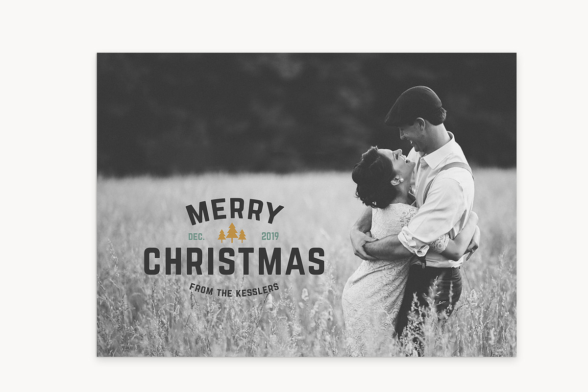 Christmas Card Template - HC5x7A in Card Templates - product preview 8