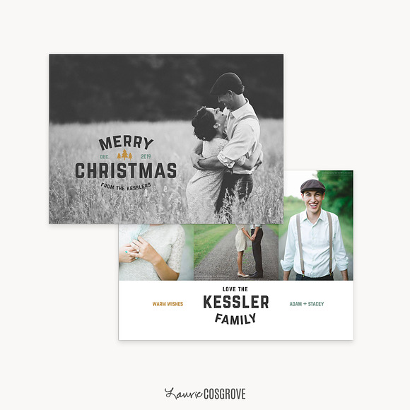 Christmas Card Template - HC5x7A in Card Templates - product preview 2