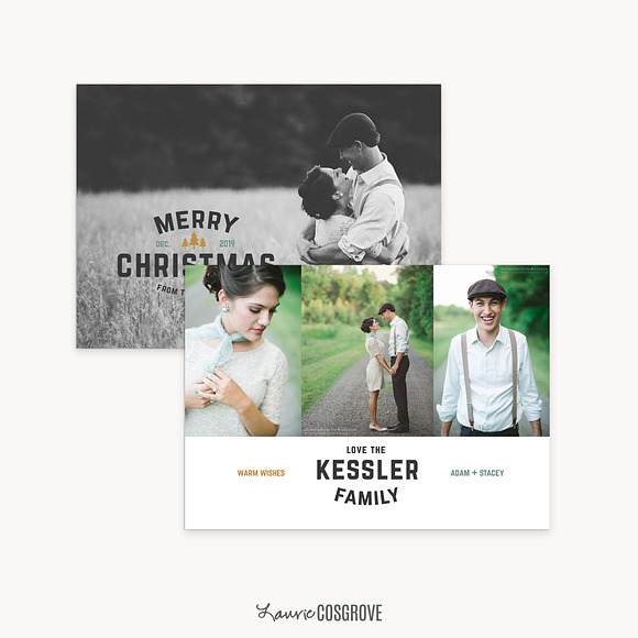 Christmas Card Template - HC5x7A in Card Templates - product preview 3