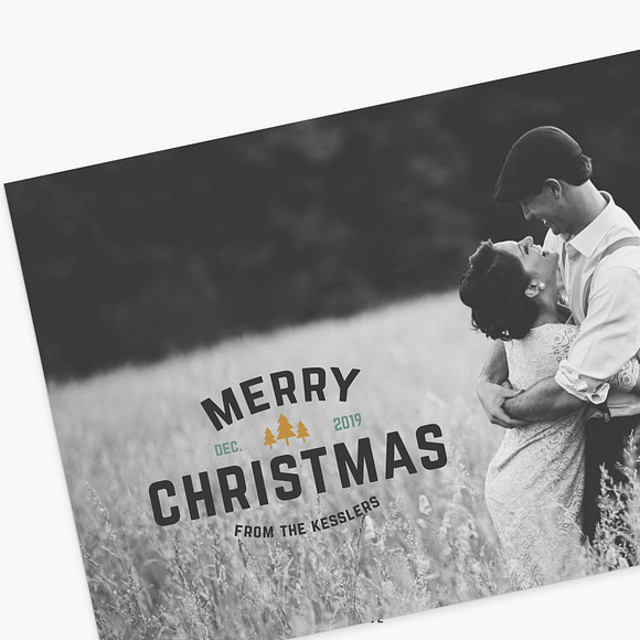 Christmas Card Template - HC5x7A in Card Templates - product preview 4