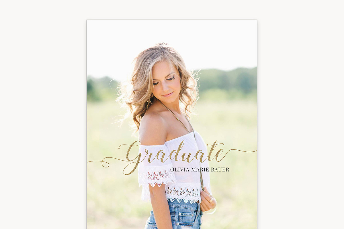 Graduation Card Template: AMB5x7A in Card Templates - product preview 8