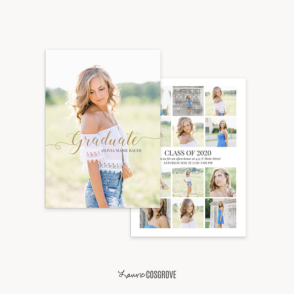 Graduation Card Template: AMB5x7A in Card Templates - product preview 2