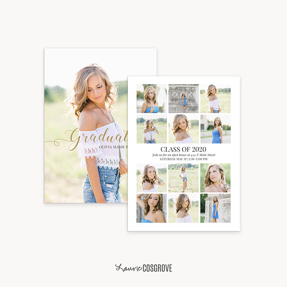 Graduation Card Template: AMB5x7A in Card Templates - product preview 3