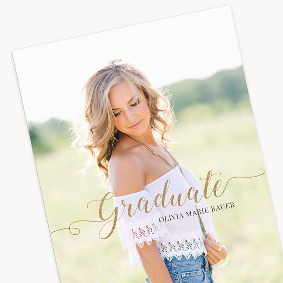 Graduation Card Template: AMB5x7A in Card Templates - product preview 4