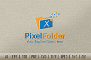 Pixel Folder Logo