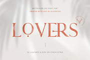 Lovers SVG Serif Font & Extras