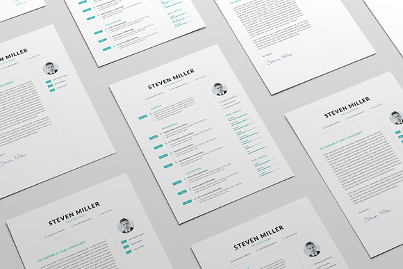 Resume Template / CV in Resume Templates - product preview 3