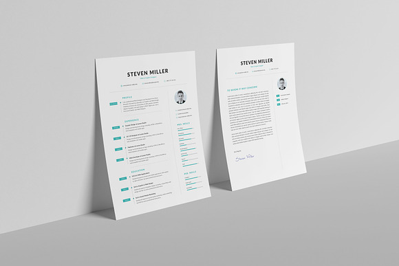 Resume Template / CV in Resume Templates - product preview 4