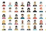 Mega set of persons, avatars