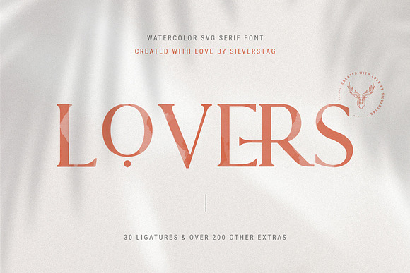 Lovers SVG Serif Font & Extras in Serif Fonts - product preview 21