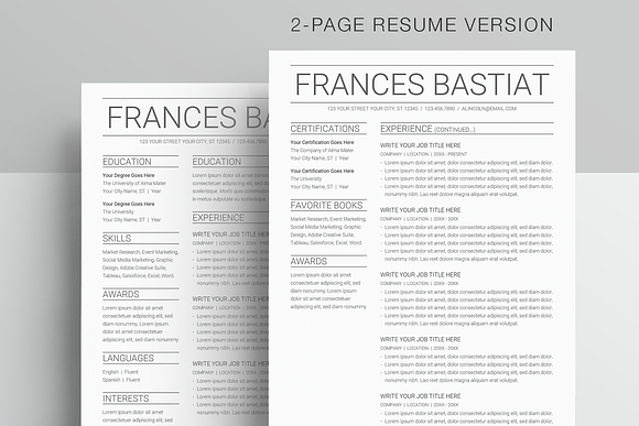 Google Docs Resume Template in Resume Templates - product preview 1