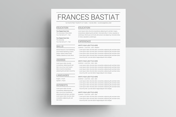 Google Docs Resume Template in Resume Templates - product preview 2