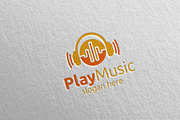 Music Logo with Play Concept 19
