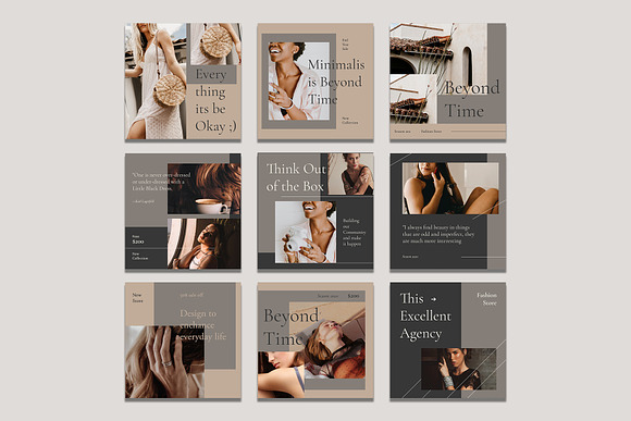 Fashion Instagram Templates in Instagram Templates - product preview 1