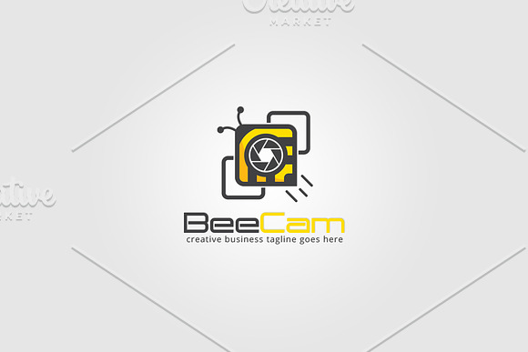 Bee Camera Logo in Logo Templates - product preview 1