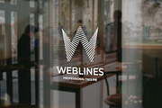 Web Lines Letter W Logo