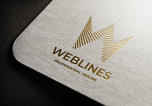 Web Lines Letter W Logo in Logo Templates - product preview 1