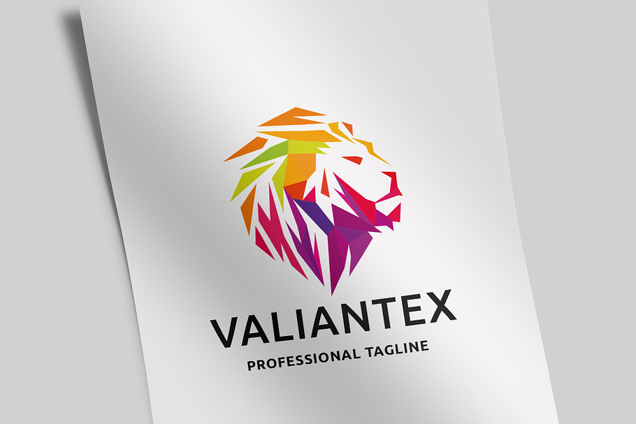 Valiant Lion Logo in Logo Templates - product preview 8