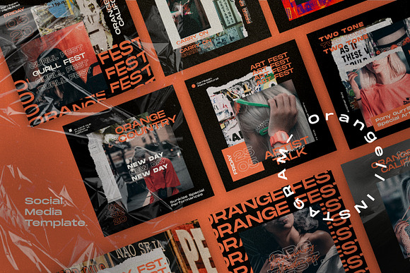 Orange Country - Social Media Pack in Instagram Templates - product preview 5