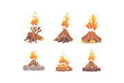 Bonfire Collection, Burning Wooden