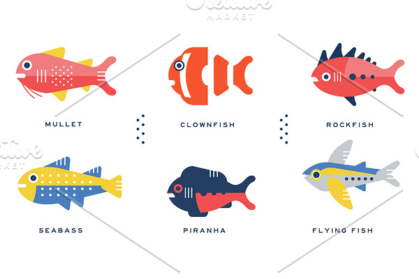 Sea and Ocean Fishes Collection