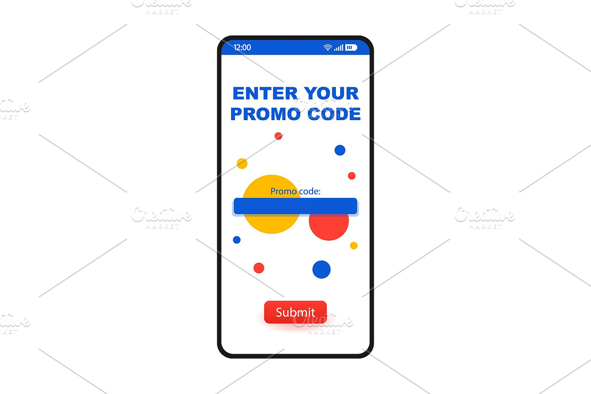 Enter promo code page interface in Mobile & Web Mockups - product preview 8