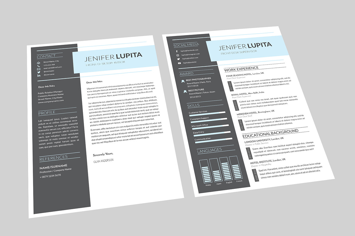 Front Desk Resume Designer in Resume Templates - product preview 8