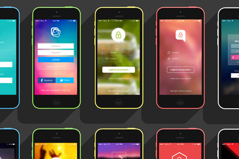12 High Quality Login Screens in UI Kits and Libraries - product preview 8