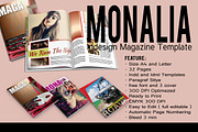 Monalia Indesign Magazine Template