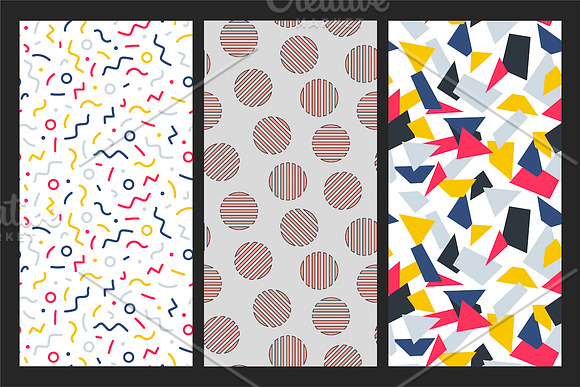 Abstract seamless colorful patterns in Patterns - product preview 6