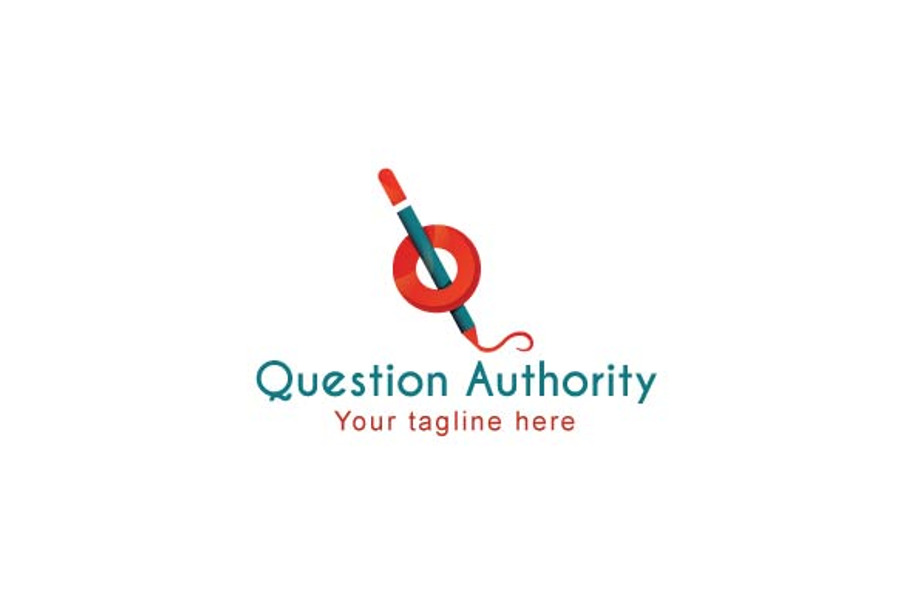 Question Authority Stock Logo Templa