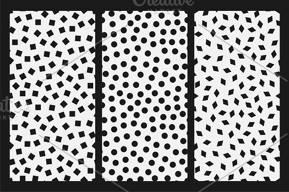 Minimalistic seamless b&w pattens in Patterns - product preview 5